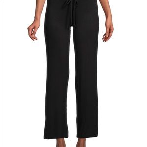 NWT $58 Tart Black Wide-Band Drawstring Pants ~ FABULOUSLY Soft + comfy